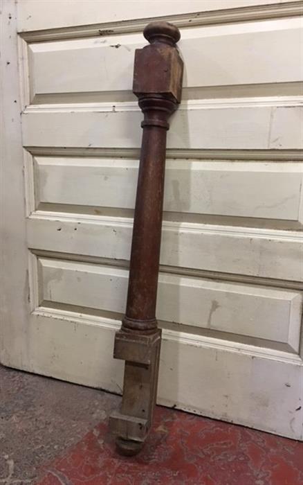 Details about   2 MONUMENTAL Antique NEWEL POST Wood STAIRCASE FINIAL Architectural Salvage 